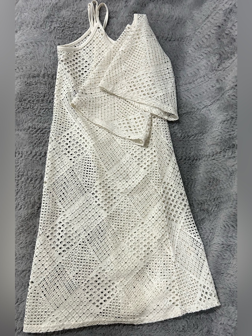 White Swimsuit Cover-Up Dress 
Size L